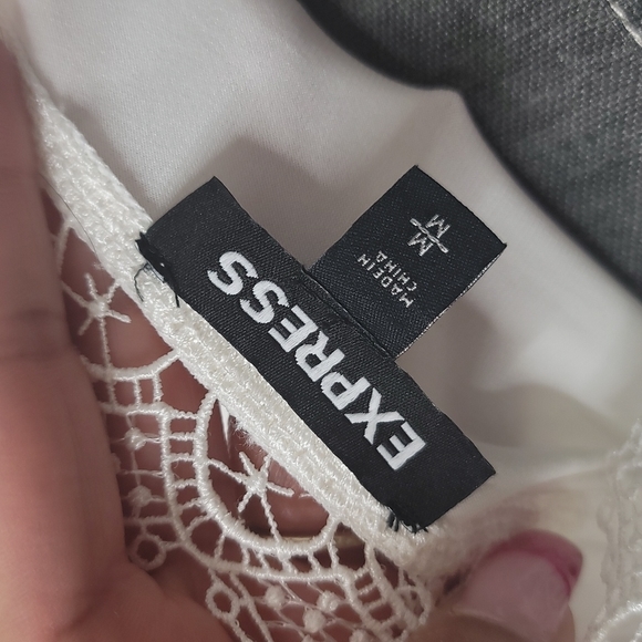 Express Laced detailed tank with cinched waist Size M. - Picture 4 of 5